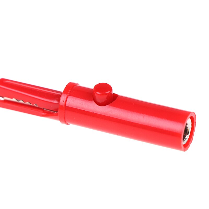 2 Stuks Push Button Type Volledige Beschermende Alligator Clip Voor Professionele Multimeter