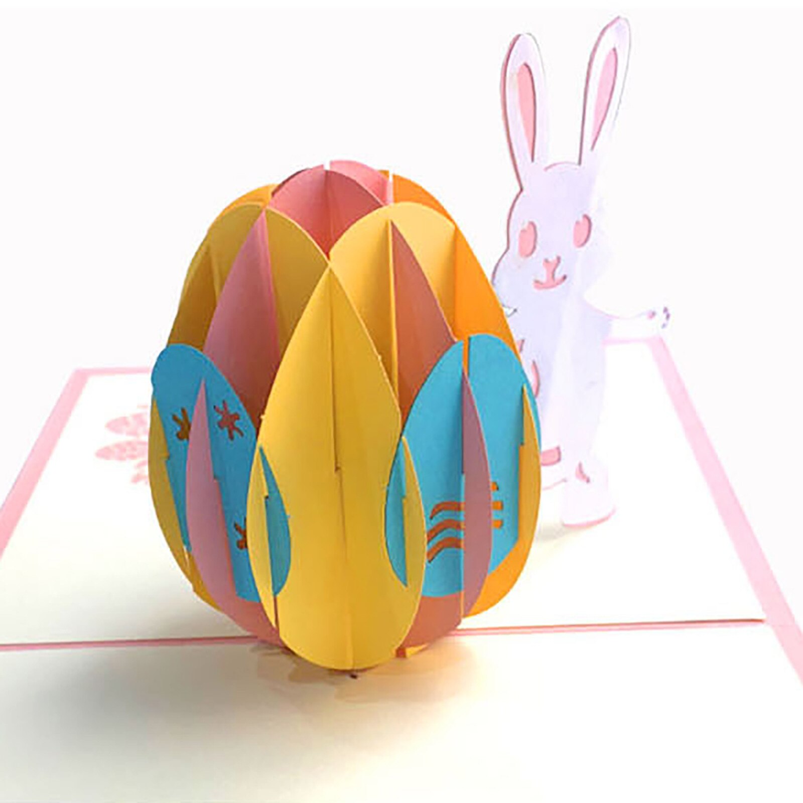 Easter Card 3d Three Dimensional Paper Carving Hollowed Out Small Card 3d Handmade Pops Up Invitations Custom With Envelope