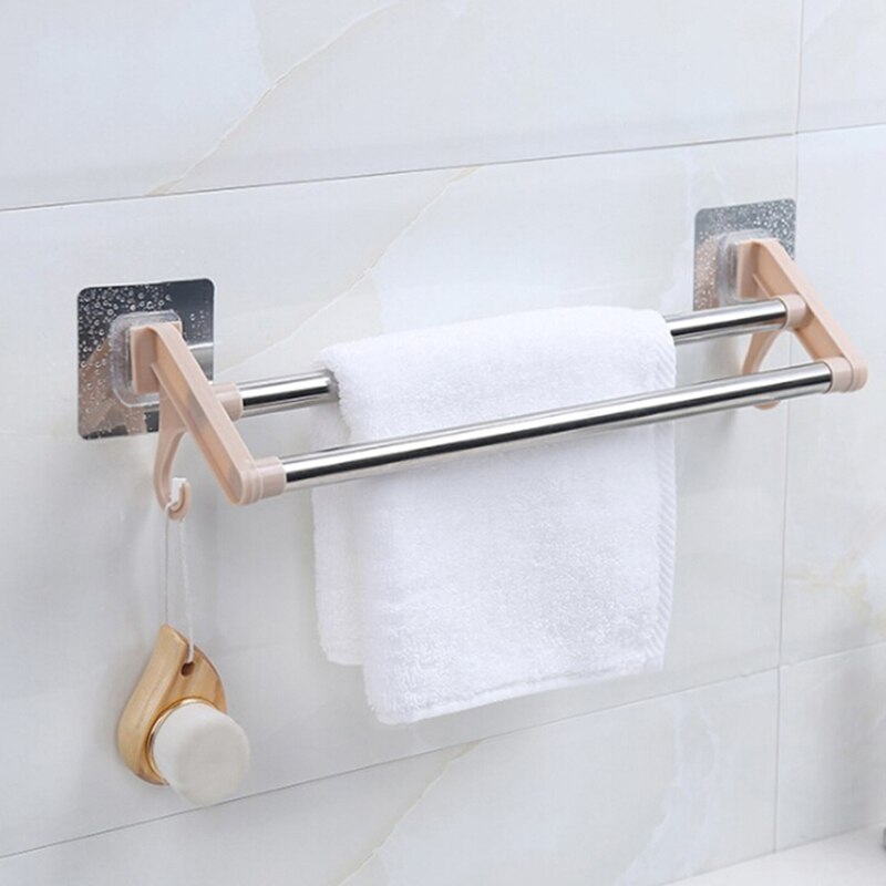 Porte-serviettes inox salle de bain porte-serviettes mural Double porte-serviettes Simple Double porte-serviettes