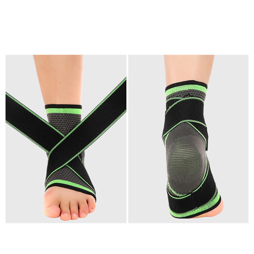 1Pc Onder Druk Enkel Ondersteuning Verstelbare Enkelbrace Enkel Mouwen Enkel Guard Band Voor Verstuiking Preventie-Size