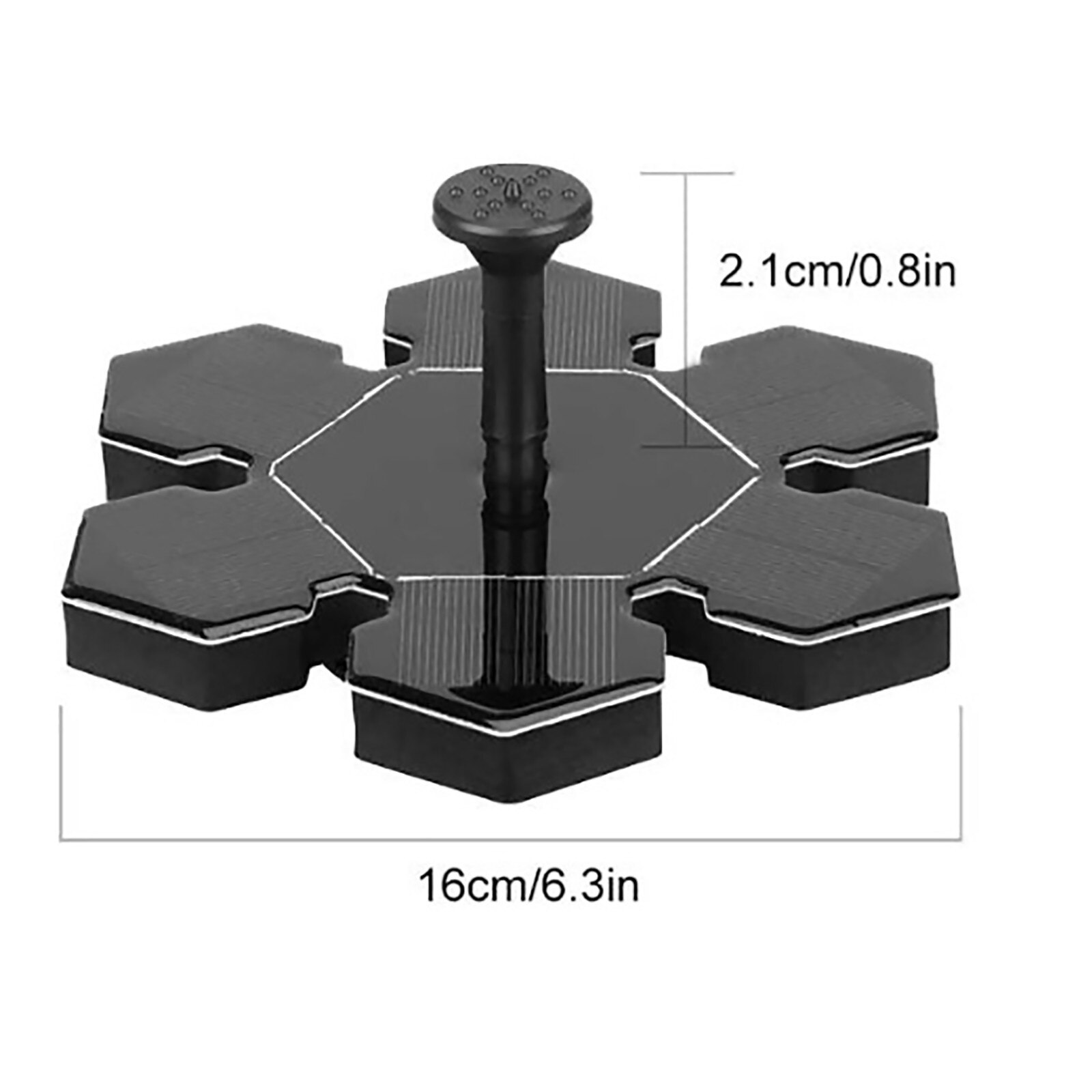 Solar Powered Fountain Solar Panel Water Floating Fountain Garden Decoration Water Pump-for Bird Bath Pond Garden Decoration: Default Title