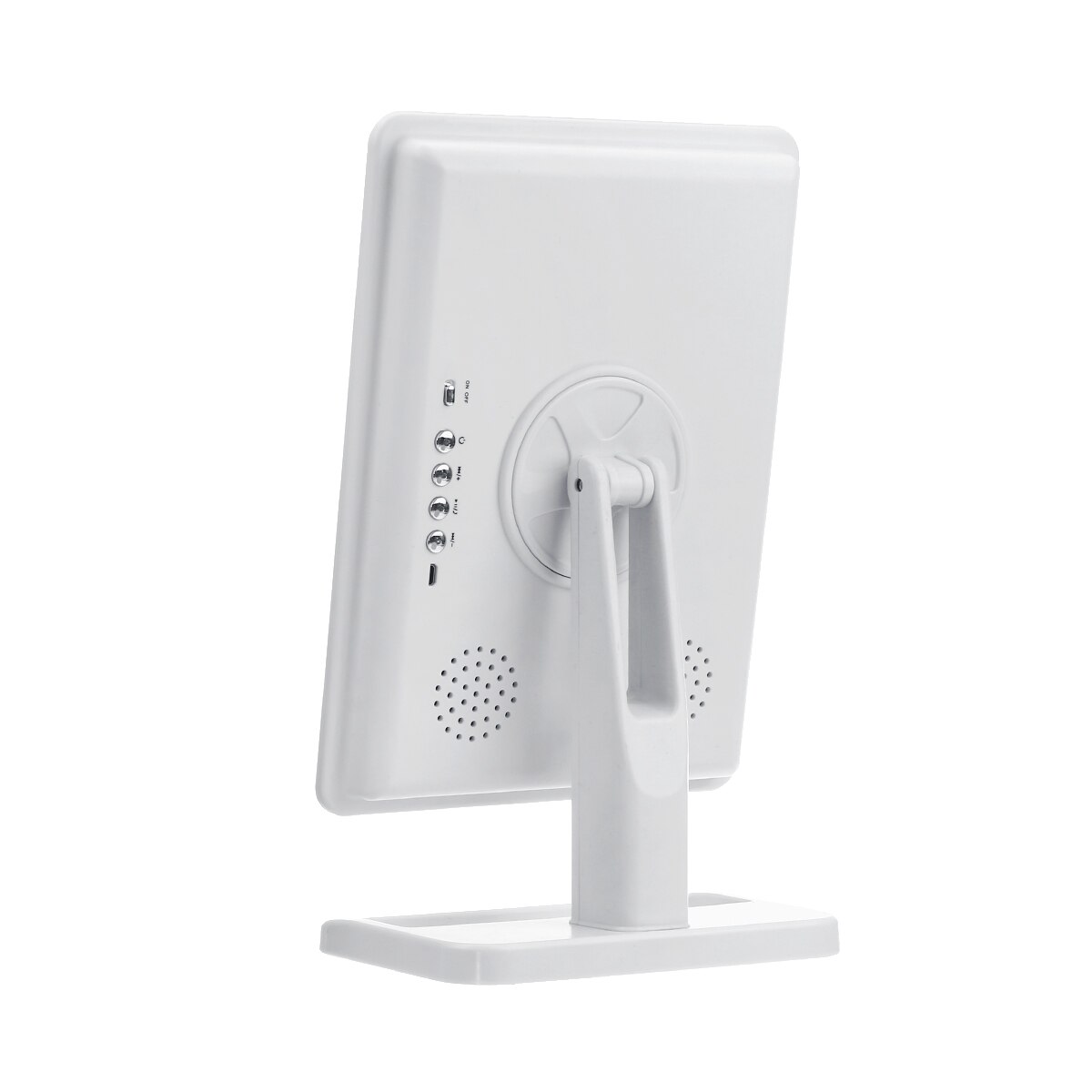 LED 20 Light Touch Screen Makeup Mirror Table Desktop Makeup 10X Magnifying Mirrors Vanity bluetooth 360 DEGREE Rotate Mirror: White