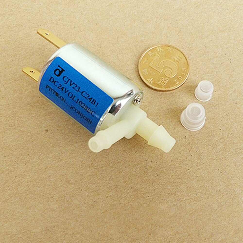 N/C Normally Closed Micro Electric Solenoid Valve DC 24V Wires Gas Water Air Control Exhaust Valve Electric Water Inlet Valve