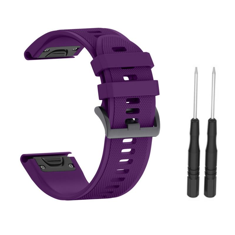Silicone Strap For Garmin Fenix 3 3HR 5X 5X Plus Band Sport Bracelet Rubber Watchband Silicone Fitness Replacement Band: 15