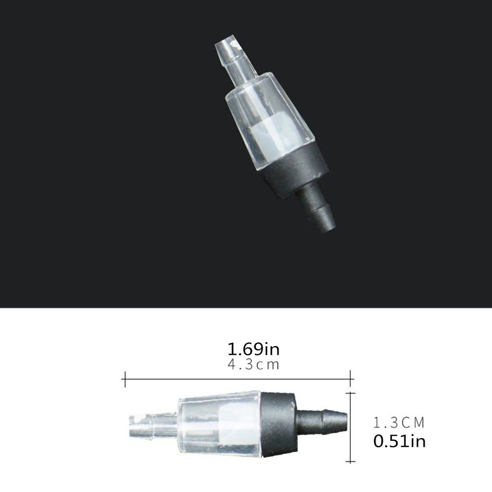 Stainless Steel Check Valve Anti-backflow Check Valve Aquarium Fish Tank Air Pump Aquarium Water valve