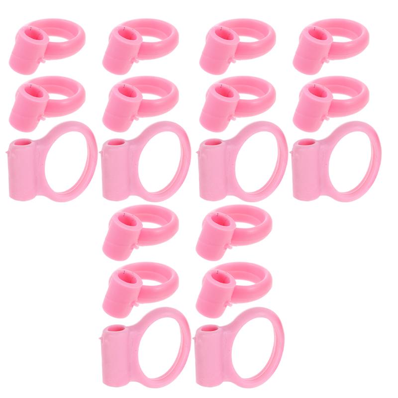18 Pcs Kids Chopsticks Learning Ring Silicone Training Chopstick Helper Rings Practice Chopsticks Accessories Plastic Ring Cover