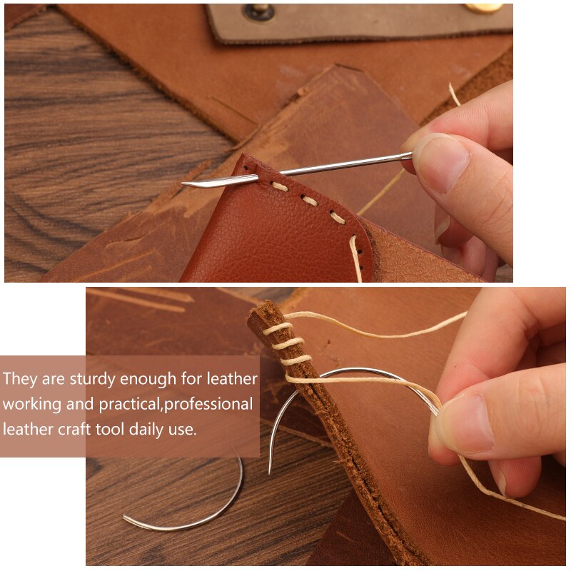 Leder NäHenne Bausatz Leder Ahle schlagen Werkzeug Hand NäHenne Gewachste Gewinde Hand NäHenne DIY Werkzeug Ahle Leathercraft Schuhe Reparatur Werkzeuge