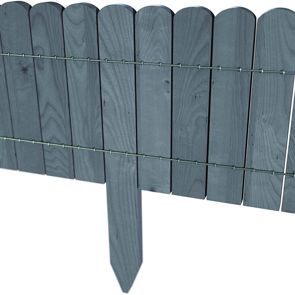 Log Roll Border As Easy Plug-in Fence Garden Fence Log Roll Border Trellis & Gates Gardening Для Сада И Огорода Fence