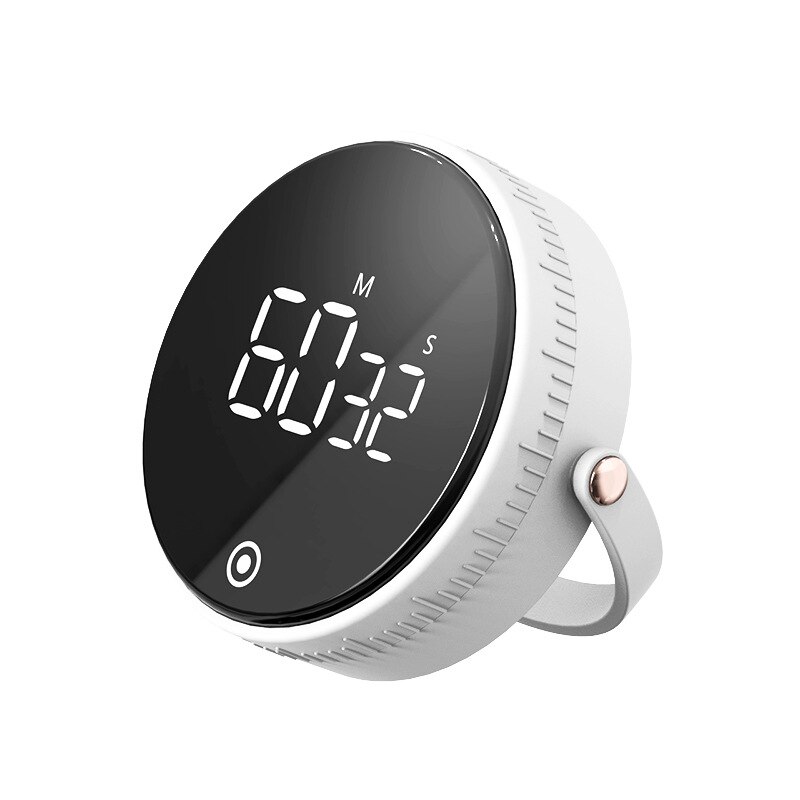 Kitchen Digital Timer for Cooking Shower Study Stopwatch LED Counter Alarm Remind Manual Electronic Countdown: White