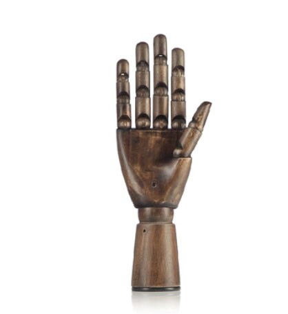 Mechanical Artificial Sketch Hand Model Activity Wooden Hand Mannequin For Shop Window Jewelry