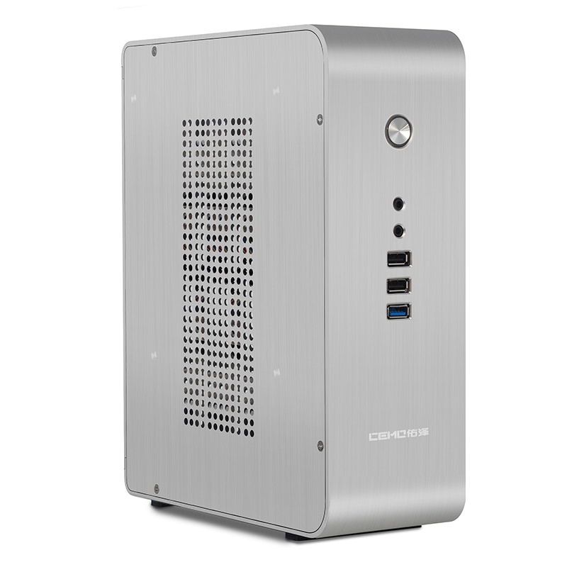 9000 desktop de alumínio para htpc computador caso vertical desktop itx mini chassi