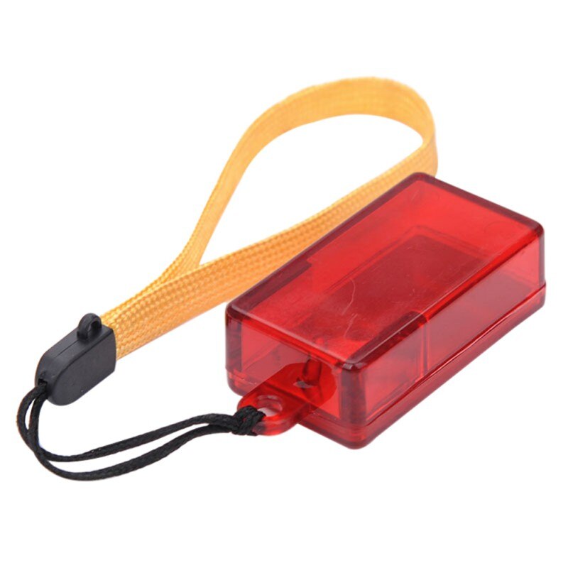 Tragbare Roten Hund Katze Ausbildung Clicker Welpe Gehorsam Pfeife Trainer Gerät mit handgelenk Band Dauerhaft Haustier Liefert W1