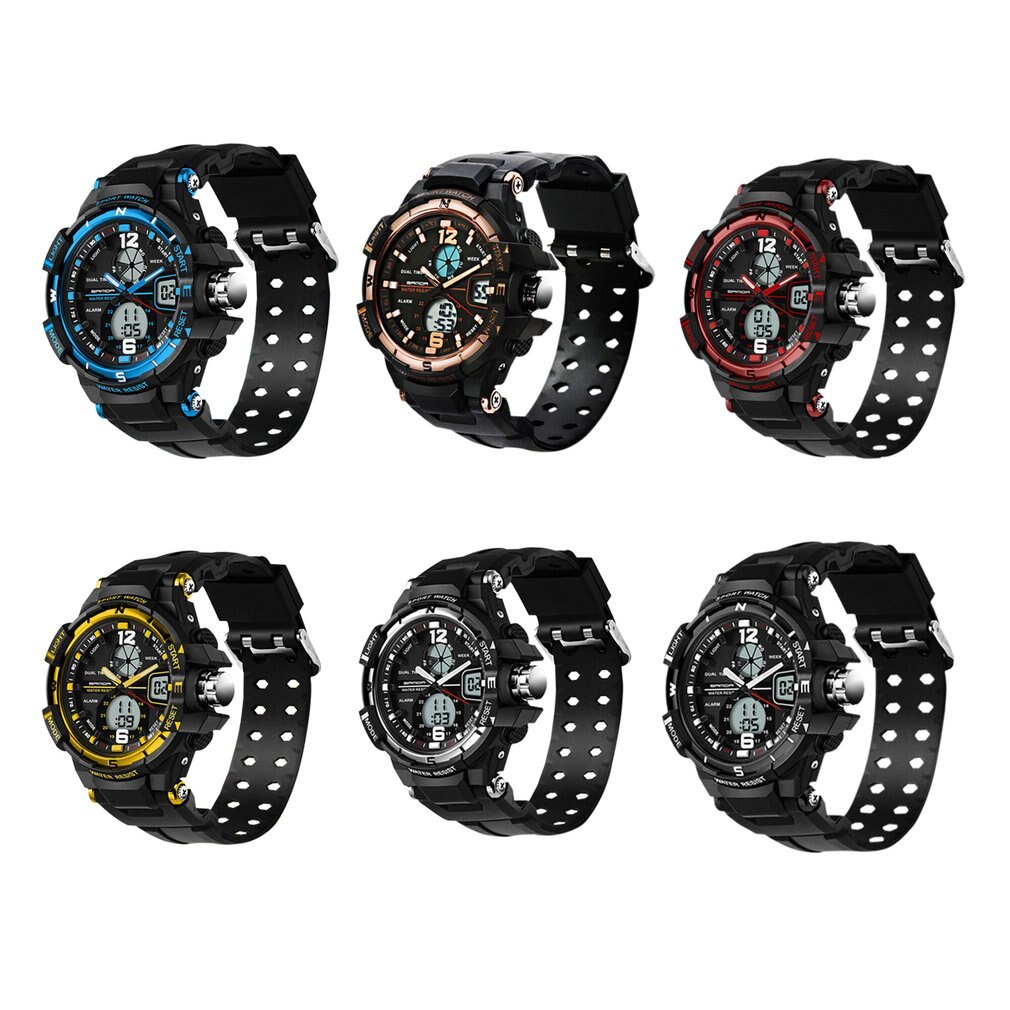 Lovers' Wrist Watch Water Resistant Sport Watch Unisex Multifunctional Electronic Watch for Boys GirlsN