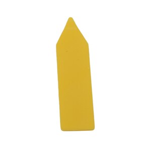 Boom Vruchten Zaailing Tuin Bloempot Plastic Tags Teken Herbruikbare Pvc Planten Tag Labels Classificatie Planten Naam Kaart 100 Stuks: Yellow / S