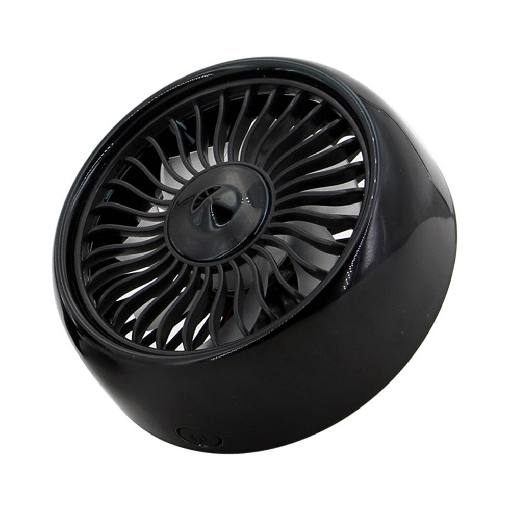 Kleine Ventilator Auto Elektrische Fans Auto Multifunctionele Elektrische Ventilator Auto Air Outlet Center Console Wind Power Uitbreiding Usb Mini Fans: Black