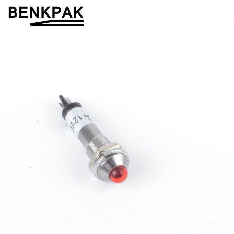 5PCS signal light 8mm pilot lamp signal light 12V 24V 220V LED indicator light