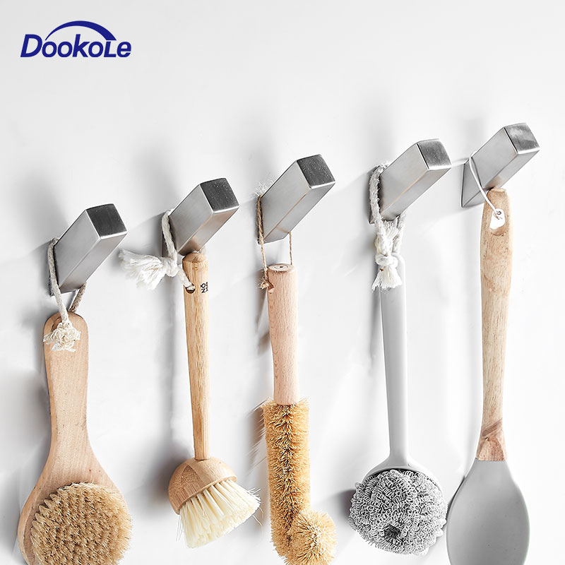 304 Stainless Steel Coat Hooks Heavy Duty Wall Mounted Vintage Single Organizer Hangers, Robe Hat Keys Rack Hat Hanger