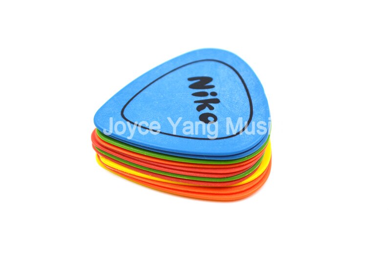 12pcs Niko POM Delrin Acoustic Electric Guitar Picks Plectrums With Little Plastic Case Box 0.5/0.6/0.73/0.88/1.0mm