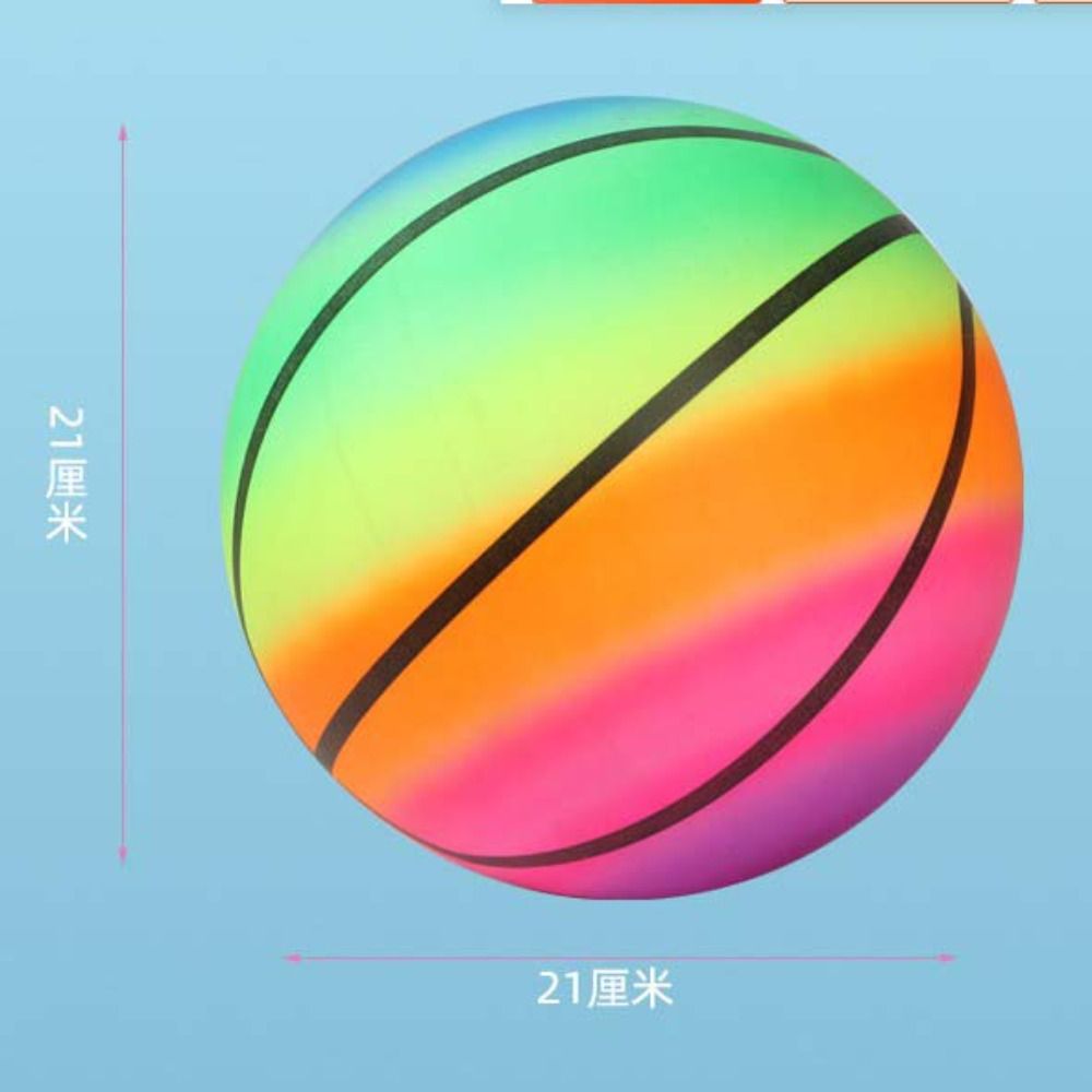 Volleyball Children's Inflatable Soccer Ball Beach Rainbow Balls Inflatable Football PVC Playthings Rainbow Football