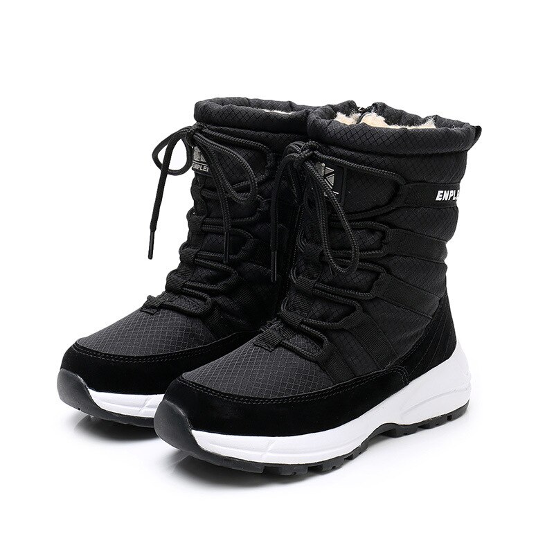 Herfst winter kinder sneeuwlaarzen kind waterdichte wol dikke warme schoenen voor meisjes jongens kind platform schoenen