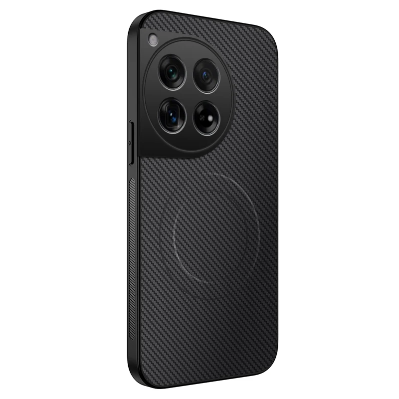 Biznesowa tekstura Kevra z włókna węglowego, wąska, odporna na upadki obudowa telefonu dla jeden plus 13/12/11R kompatybilna z ładowaniem Magsafe: czarny / OnePlus 11
