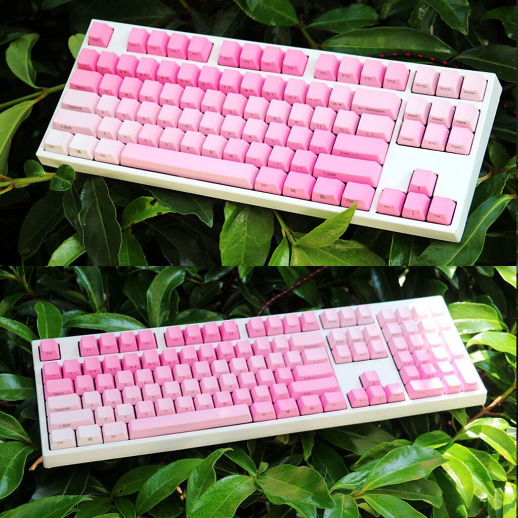 87/104/108 Keys OEM Profile Custom Side-Printed Keycaps PBT Backlit Gradient Keycaps for MX Cherry Mechanical Keyboard