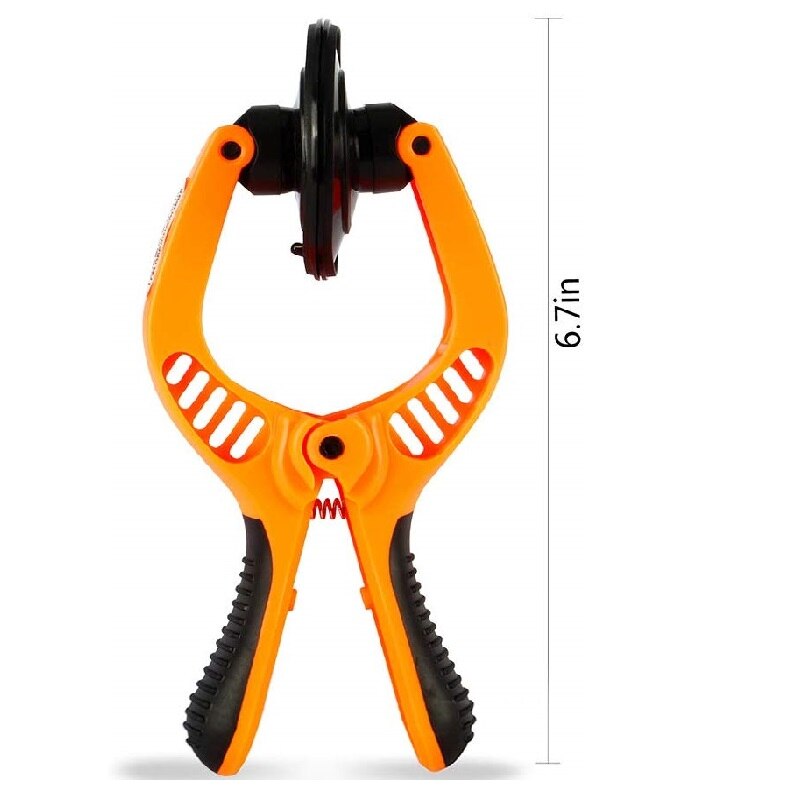 JM-OP10 LCD Screen Opening Tool Anti-slip Spring Pliers hand tools with 2pcs Suction Cups LCD Screen Disassemble Opening Tool