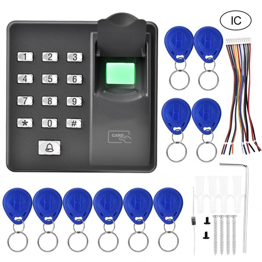 RFID Reader Biometrics Waterproof Fingerprint Door Access Control Smart Card 125Khz Card Reader: IC