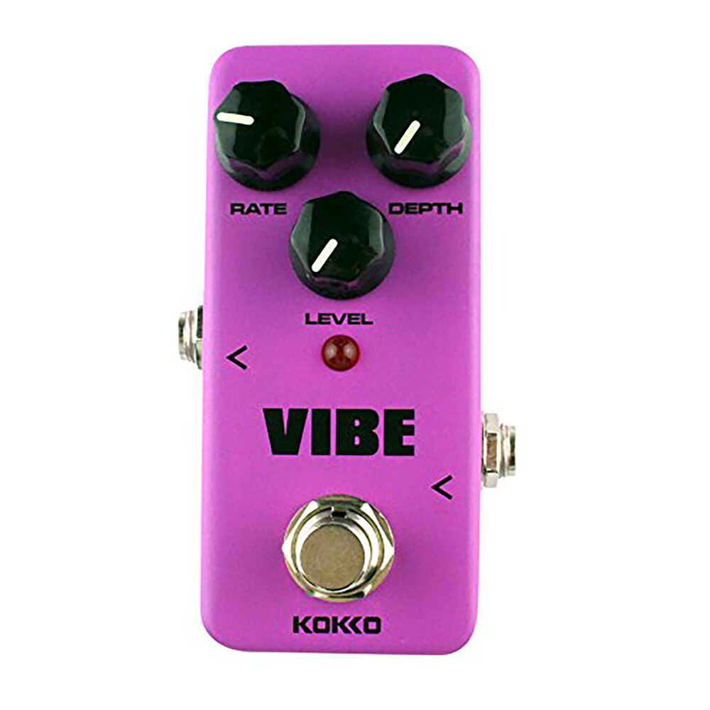 KOKKO Portable guitare effet pédale compresseur Booster distorsion Overdrive 9V 1A adaptateur 5 voies câble 10 voies pédale alimentation: VIBE