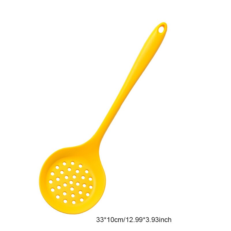 Ensemble d'ustensiles de cuisine en Silicone, résistant à la chaleur, spatule sur le bâton, pelle, ustensiles de cuisine, Gadgets, accessoires: D