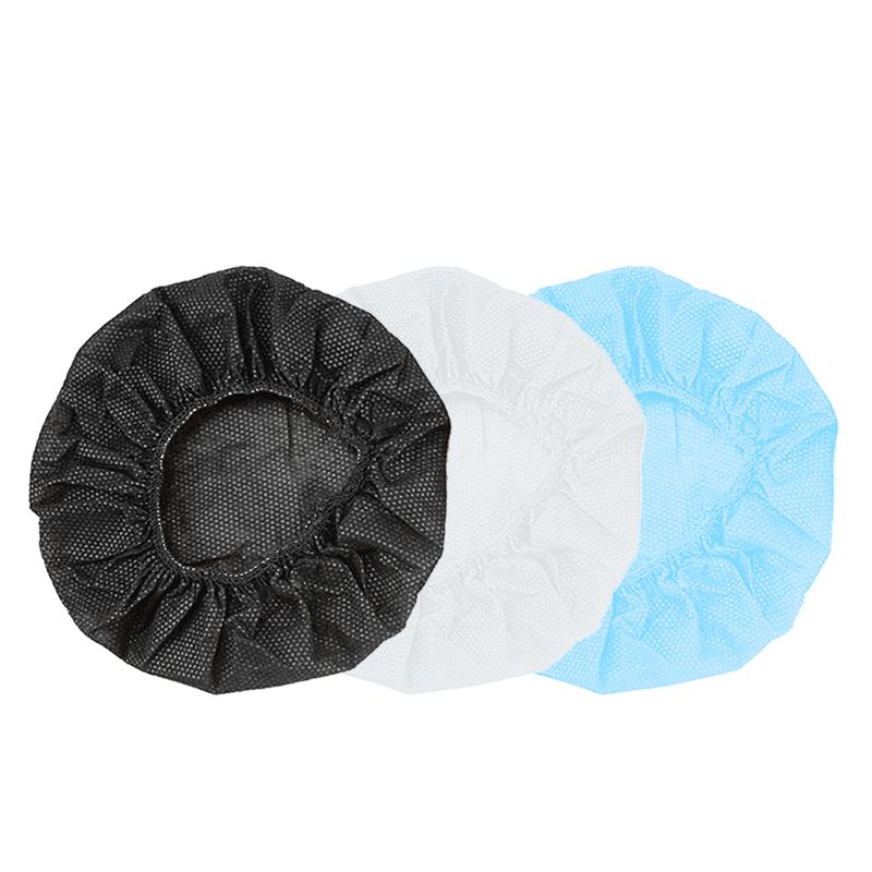 100 Stks/zak Wegwerp Hoofdtelefoon Cover Geweven Oorbeschermer Kussen 10-12Cm Headset 24BB