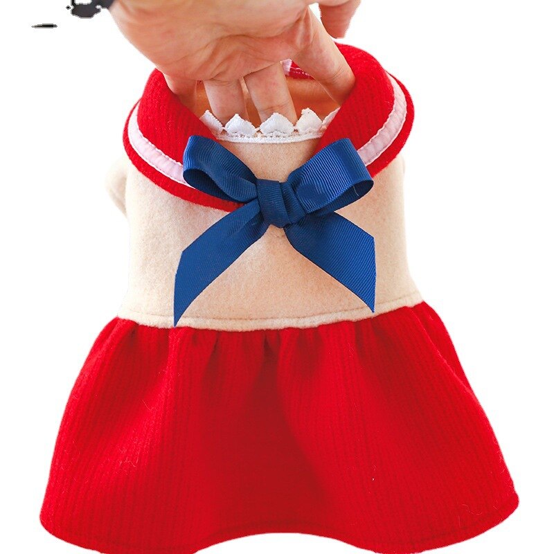 Cute Dog Dress Pet Dog Skirt Cat Puppy Costumes Yorkshire Pomeranian Shih Tzu maltese Bichon Poodle Schnauzer Clothing