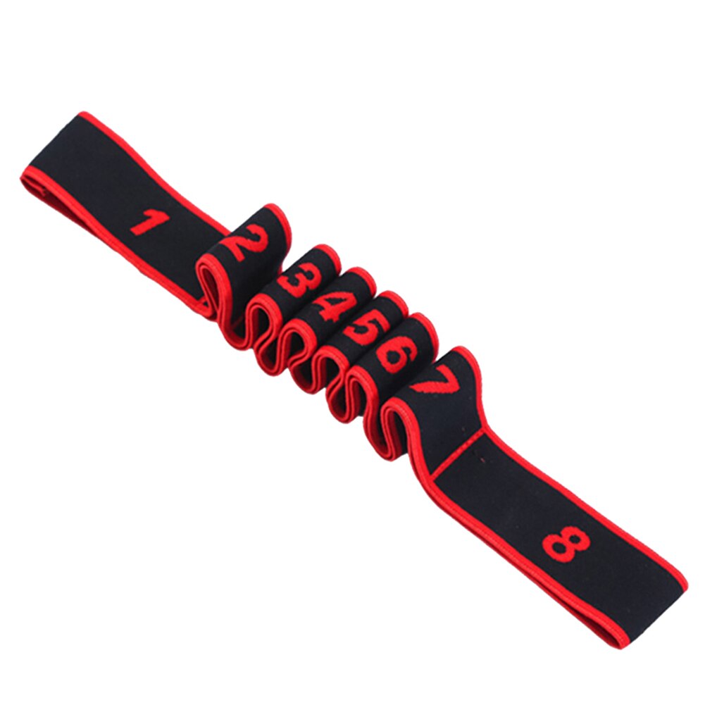 Latin Dance Training Fitness Pilates Yoga Elastic Stretch Resistance Band Belt Suitable for improving activity and flexibility: Red
