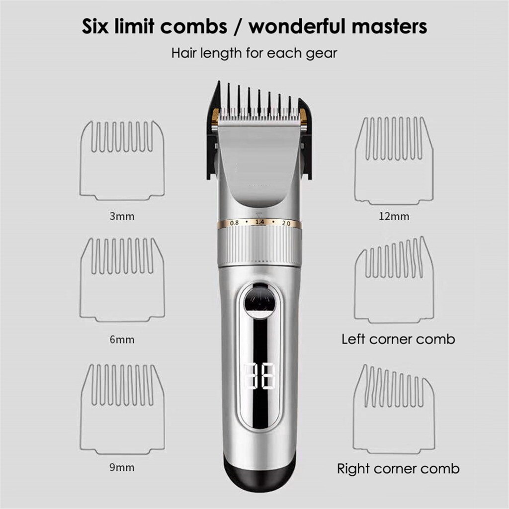 Metal Hair trimmer hair clipper electric hair clipper Electric Cordless Hair Grooming Home Haircut