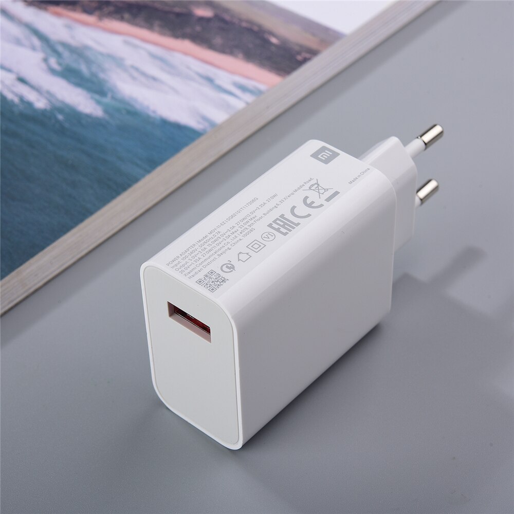 Ładowarka Turbo 33W ue QC4.0 szybka ładowarka 5A typ C kabel do XiaoMi 11 10 10T 9 8 SE 9T pro Redmi uwaga 10 K20 K30 POCO M3: Only EU charger