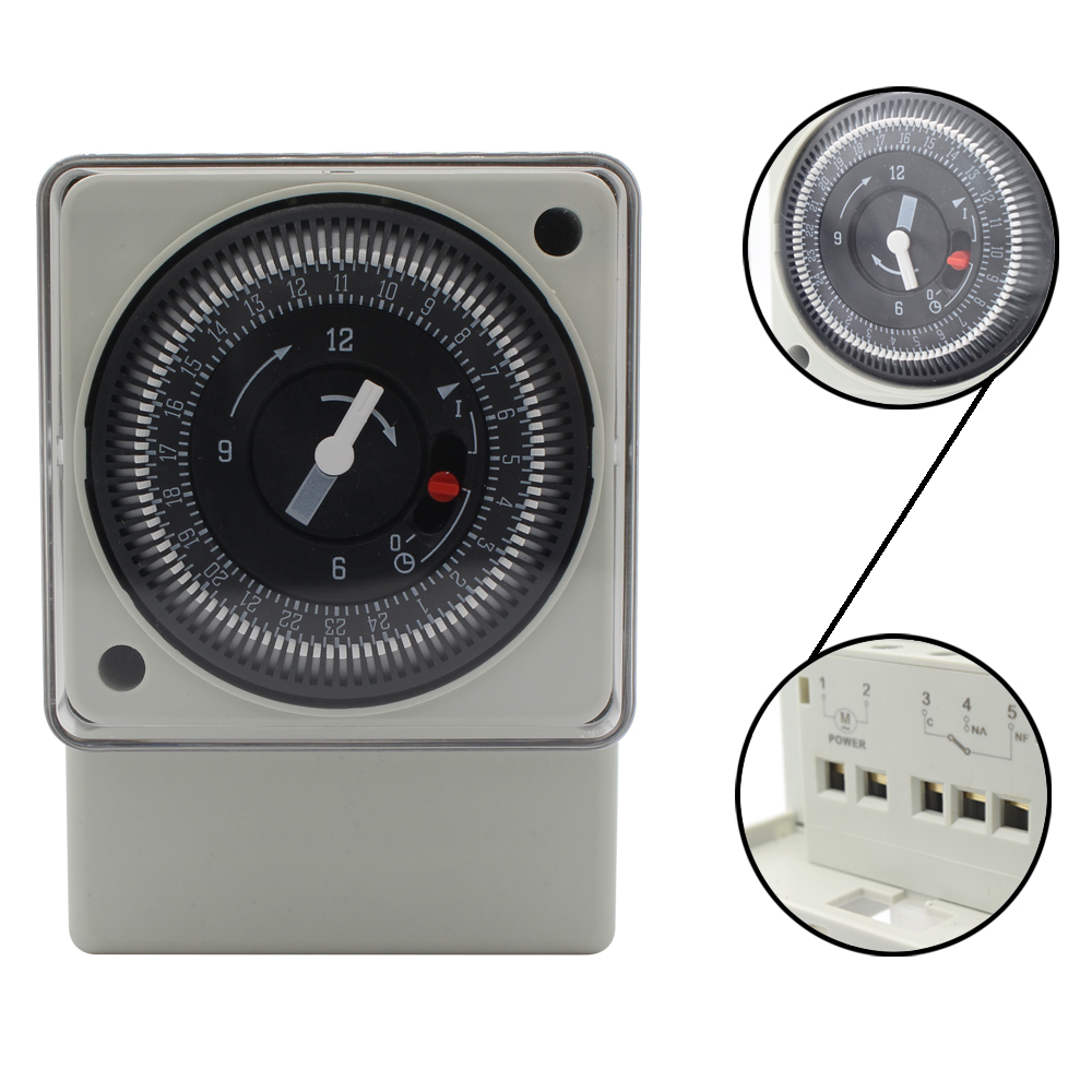 ManHua 24 Hours AC220V 50Hz Din rail Mechanical Timer Switch MT188 Countdown Energy Saving Controller Industrial Timing Switch