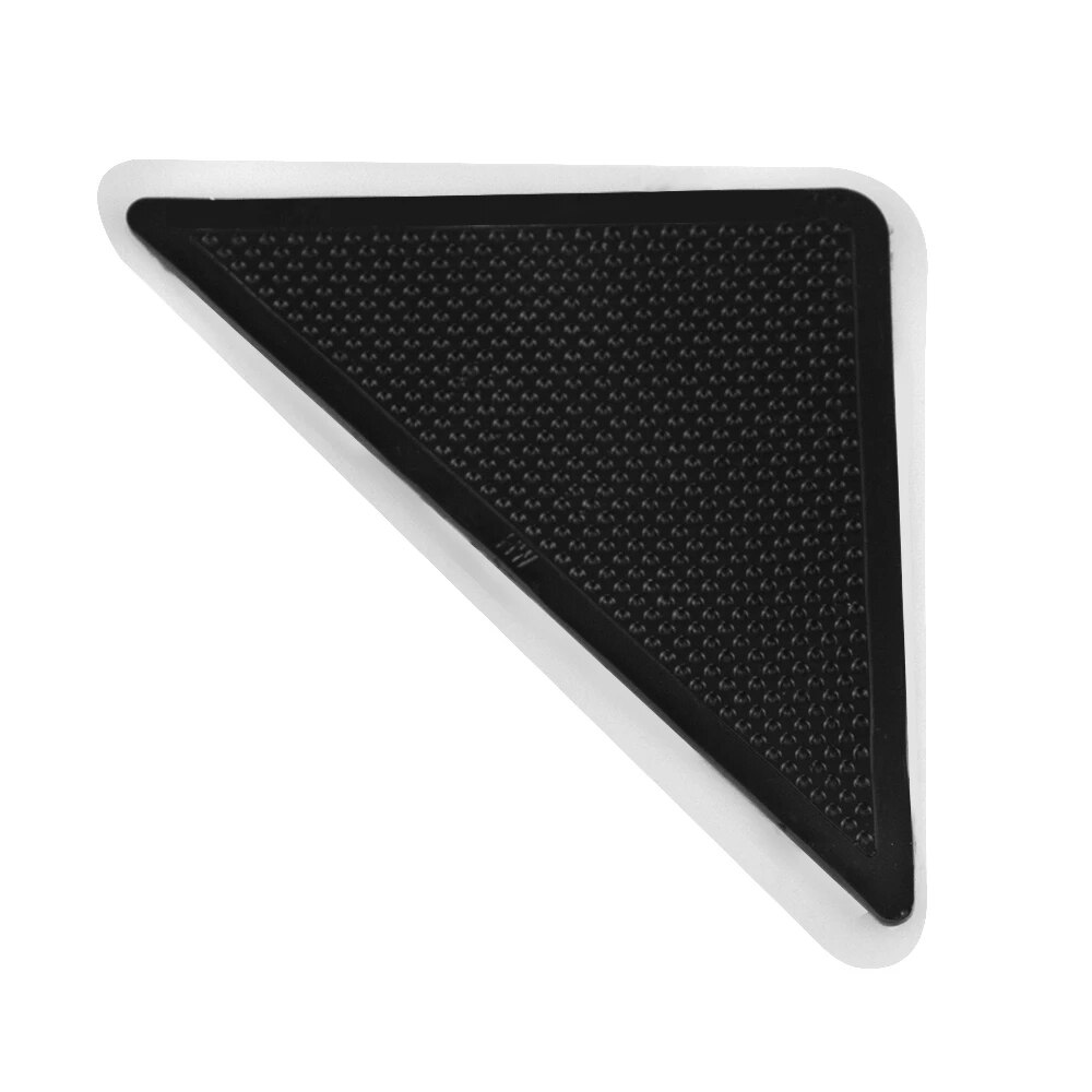 Bloc de fixation pour tapis, antidérapant, réutilisable, coins noirs, lavable, 4 pièces/1 pièce: 1pc