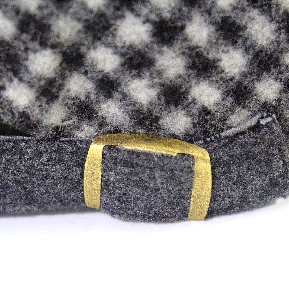 Outfly Wool Flat Cap for Men Winter Men's Berets Warm Peaked Cap Gentleman Hat