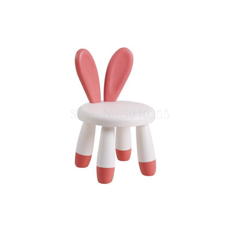 Taburete para bebé, asiento trasero de dibujos animados, banco pequeño de plástico grueso para niño, silla para bebé, hogar: VIP 1