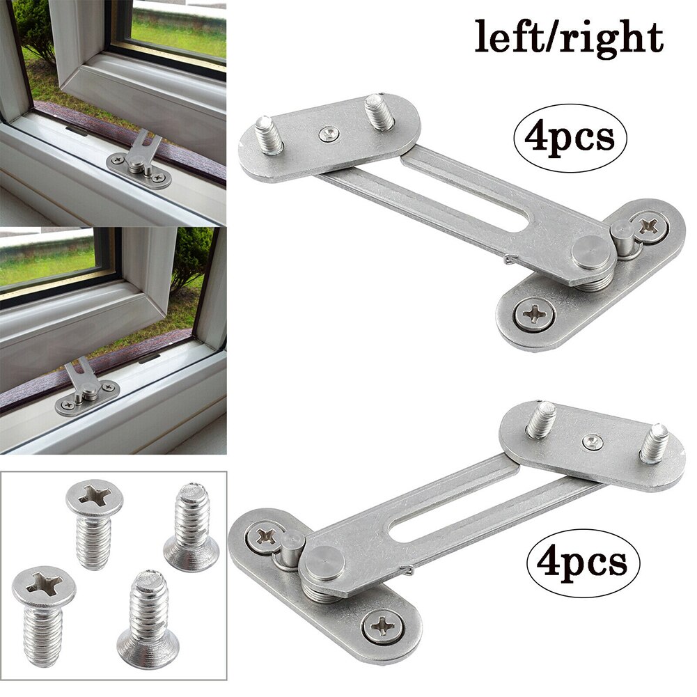 Hardware Window Restrictor UPVC Stainless Steel Safety Catch Door Child