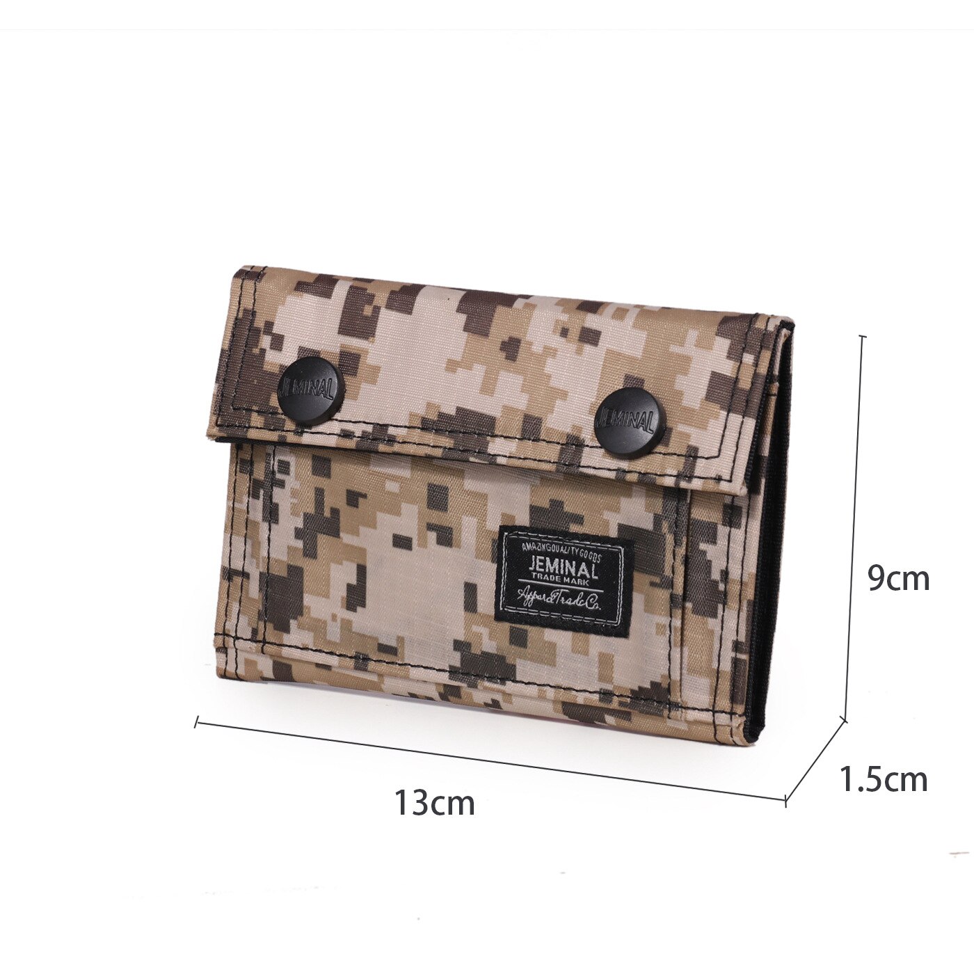 Men’s Wallet Camouflage Print Wallet Short Change Purse for Men Khaki/Coffee/Blue/Green/Black