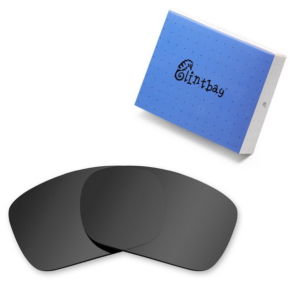 Glintbay Performance Polarized Replacement Lenses for Oakley Turbine Sunglass - Multiple Colors: Advanced Black