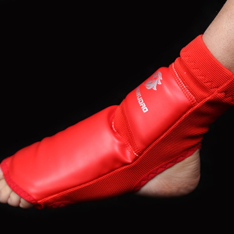 A pie de Taekwondo guardia Karate equipo tobillo soporte Pad calcetines boxeo Protector Sparring de formación de adultos chico traje