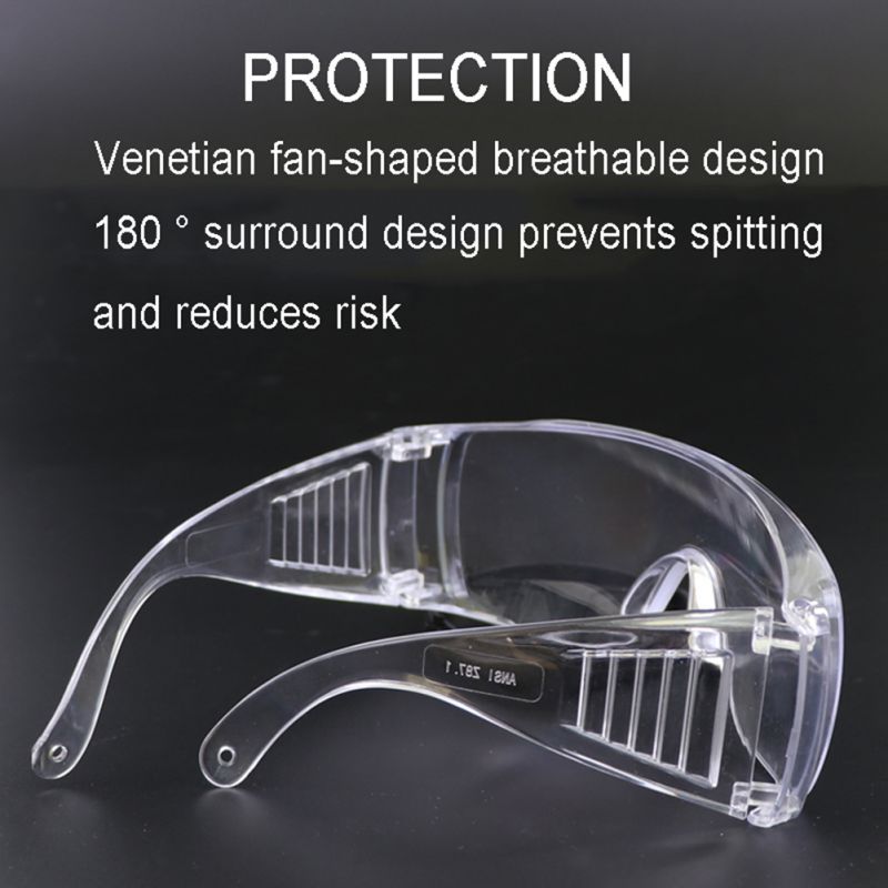 Stil justerbare anti-dråbesikre briller anti-virus glas unisex high definition tåge blokerer anti-støv dråber briller