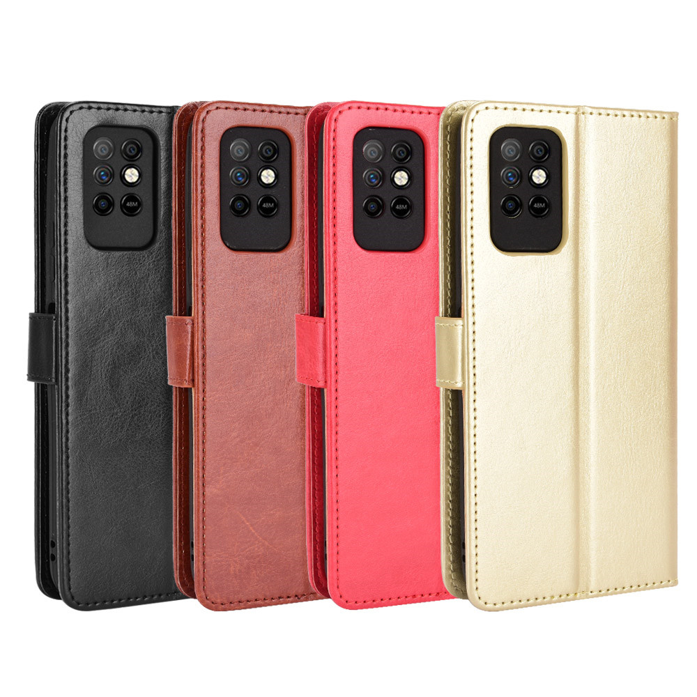 Voor Infinix Note 8 X692 Case Luxe Flip Pu Lederen Portemonnee Lanyard Stand Case Voor Infinix Note 8i 8 I x683 Note8 Telefoon Tassen