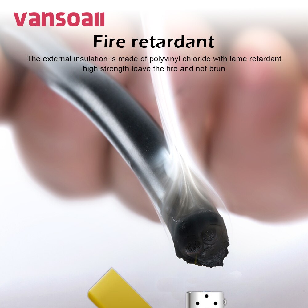 VANSOALL-système de visiophone à 4 fils rv4, 0.3 x MM2, câble d'alimentation Multi Core en cuivre pur, fils flexibles de 5M PVC