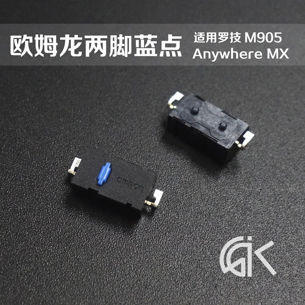 Original OMRON mouse micro switch two feet blue dot For Anywhere MX Logitech M905 mouse button Replace ZIP
