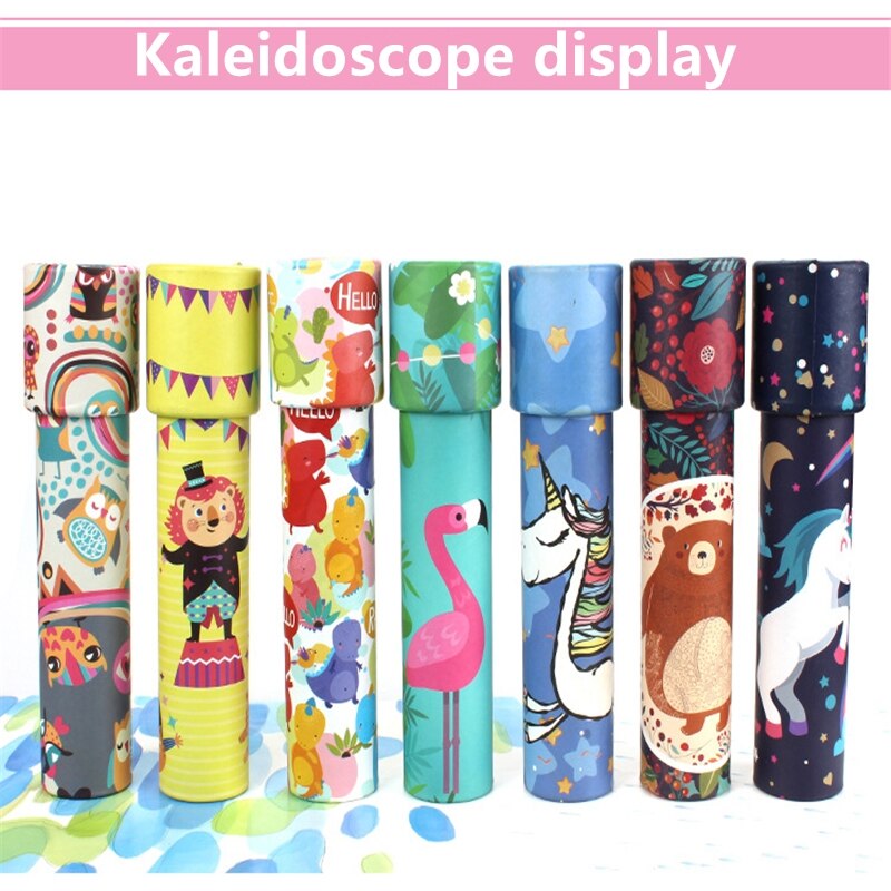 Interactieve Logische Roterende 3D Caleidoscoop Magic Klassieke Educatief Speelgoed Voor Kids Fantasierijke Cartoon Dier Kinderen