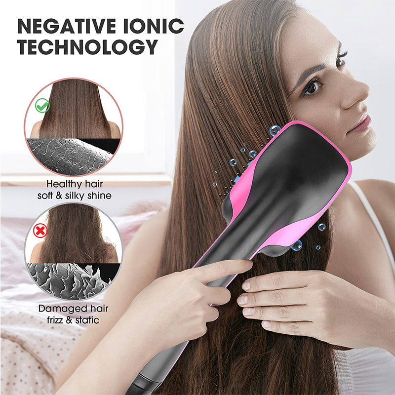 Electric Hair Dryer 3 In 1 Air Comb One Step Hair Dryer And Volumizer Blower Brush Straightening Hairbrush Styling Tool