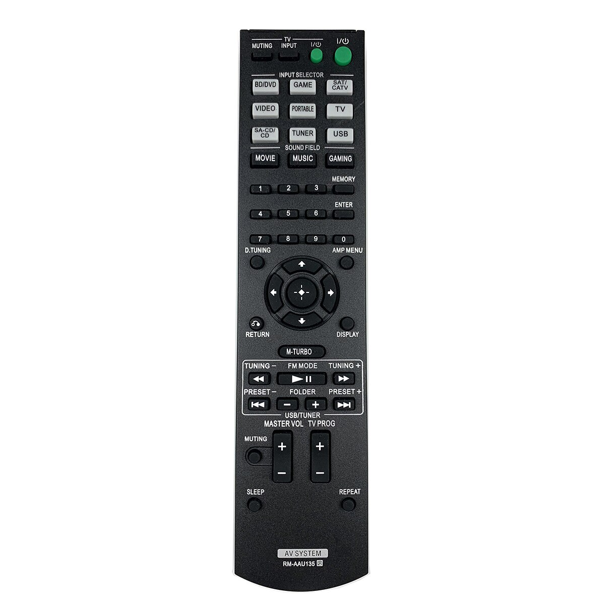 Rm-aau 135 rmaau 135 fjernbetjening til sony av hjemmebiograf system htm 3 htm 5 htm 7 strkm 3 strkm 5 strkm 7 ht-m3 ht-m5 ht-m7 str